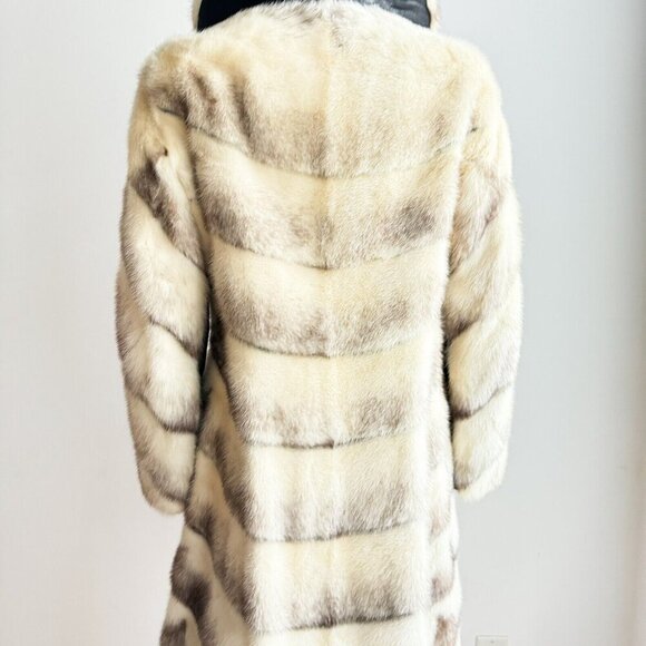 Vintage Eaton's Patchwork Blonde Mink Custom Made A line fur Coat S - Picture 6 of 15